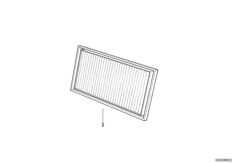 Picture board Microfilter for the BMW Classic parts  Original BMW spare parts from the electronic parts catalog (ETK) for BMW motor vehicles (car)   Microfilter