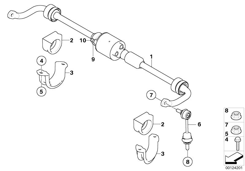 BMW Stabilisator hinten / Dynamic Drive 530i E61 Facelift (LCI