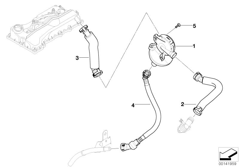 ÖLABSCHEIDER / FILTER KURBELWELLENENTLÜFTUNG Passen für BMW M47N M47N2  BRANDNEU