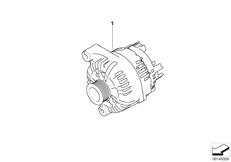 Bildtafel Generator für die BMW 5er Modelle  Original BMW Ersatzteile aus dem elektronischen Teilekatalog (ETK) für BMW Kraftfahrzeuge( Auto)    Kompakt Generator
