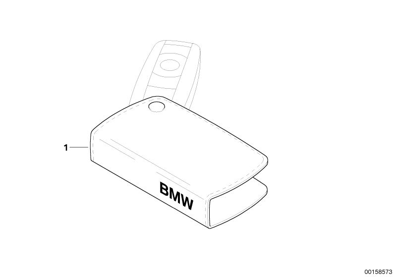 Illustration du Porte-clés pour les BMW 1 Série Modèles  Pièces de rechange d'origine BMW du catalogue de pièces électroniques (ETK) pour véhicules automobiles BMW (voiture) 