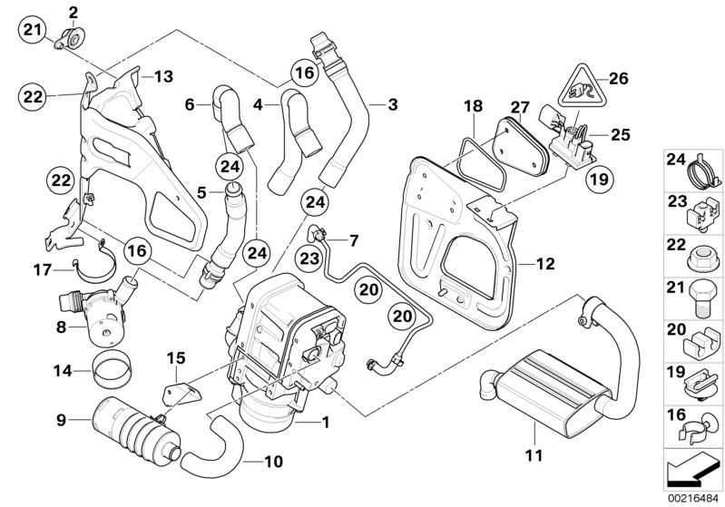 BMW Ersatzteile Standheizung Bypass-System 330xd E91 Facelift (LCI)