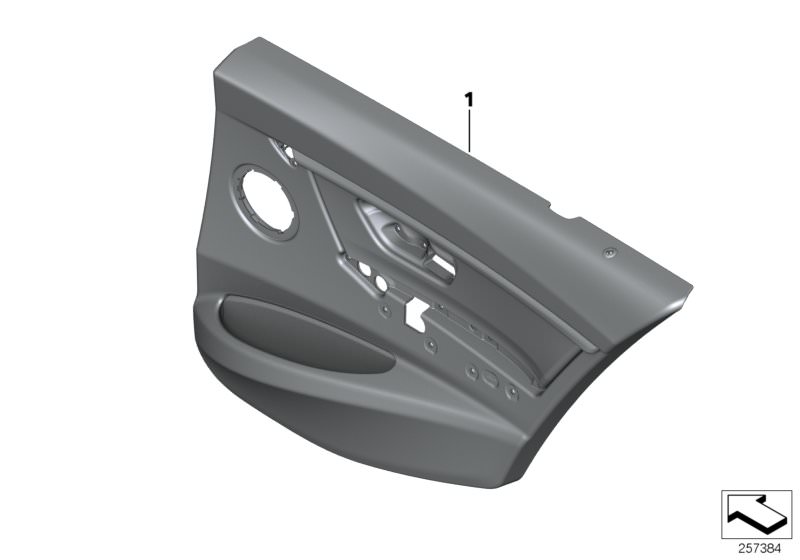 Picture board Door trim, rear for the BMW 3 Series models  Original BMW spare parts from the electronic parts catalog (ETK) for BMW motor vehicles (car)   DOOR LINING VYNIL REAR LEFT