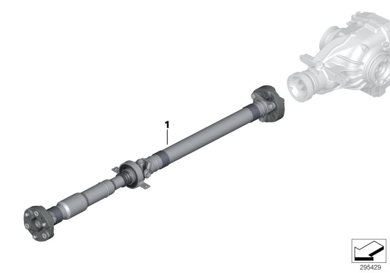 Picture board Drive shaft/HAG-universal joint for the BMW 3 Series models  Original BMW spare parts from the electronic parts catalog (ETK) for BMW motor vehicles (car)   Automatic drive shaft gearbox