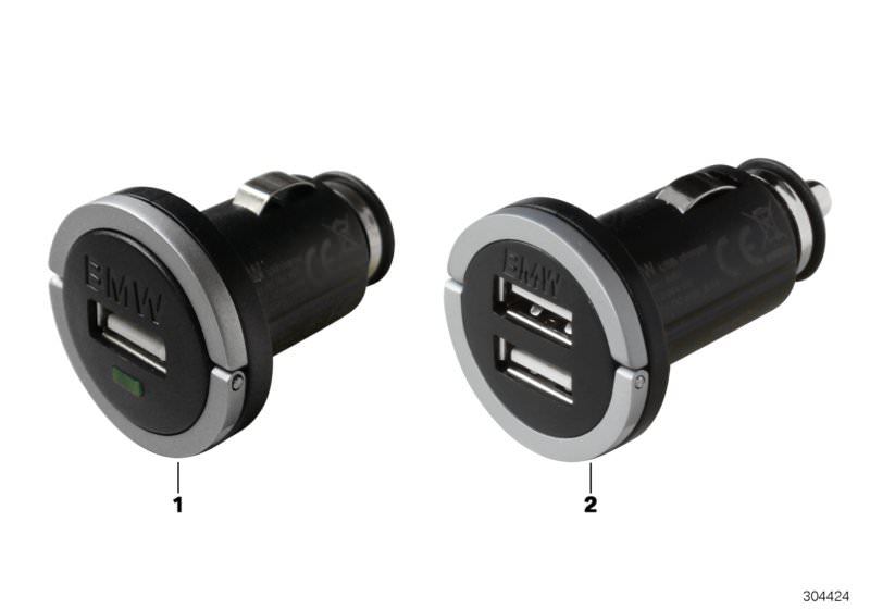 Bildtafel BMW USB Ladegerät für die BMW 3er Modelle  Original BMW Ersatzteile aus dem elektronischen Teilekatalog (ETK) für BMW Kraftfahrzeuge( Auto)  