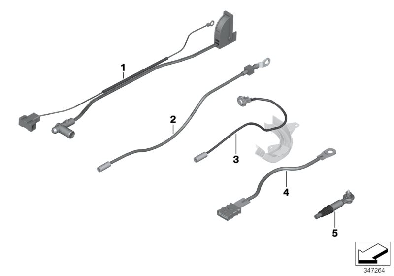 Bildtafel Rep.-Kabel B+ für die BMW 3er Modelle  Original BMW Ersatzteile aus dem elektronischen Teilekatalog (ETK) für BMW Kraftfahrzeuge( Auto)    Rep.-Kabel B+, Rep.-Kabel B+ VVT