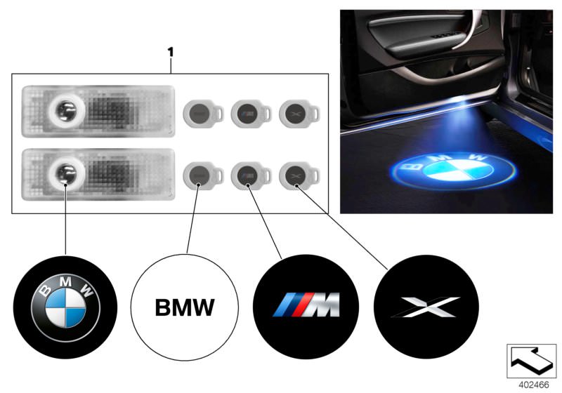 Illustration du Accessoires et équipements ultérieurs pour les BMW Classic parts  Pièces de rechange d'origine BMW du catalogue de pièces électroniques (ETK) pour véhicules automobiles BMW (voiture) 