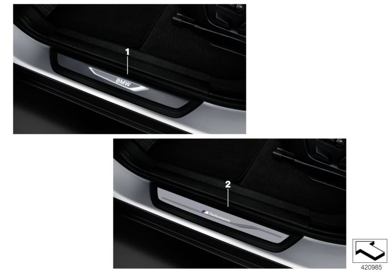 BMW BMW LED door sill cover strips X3 20dX F25