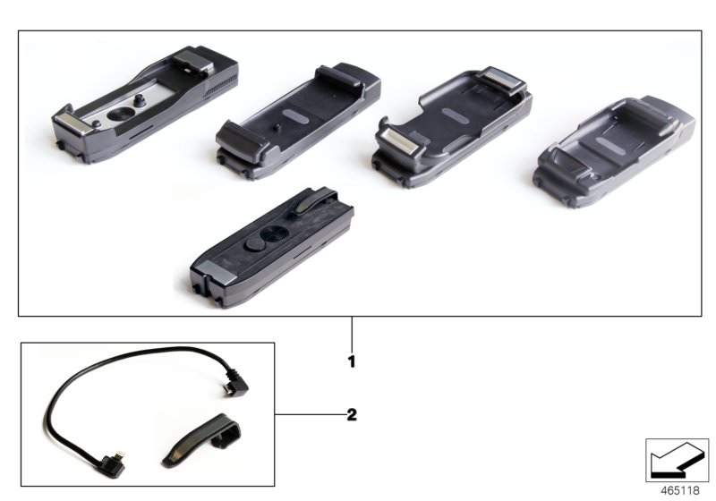 Picture board Snap-in adapter, Apple devices for the BMW Z Series models  Original BMW spare parts from the electronic parts catalog (ETK) for BMW motor vehicles (car) 
