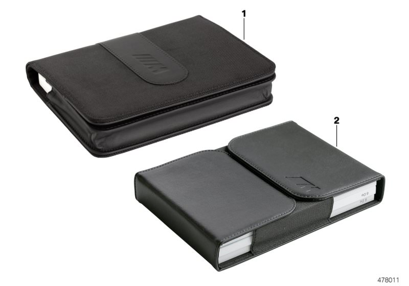 Picture board On-board booklet case BMW M for the BMW 5 Series models  Original BMW spare parts from the electronic parts catalog (ETK) for BMW motor vehicles (car) 