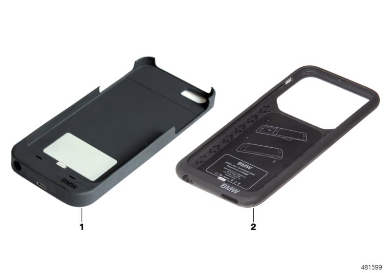 Picture board Cover for wireless charging for the BMW 2 Series models  Original BMW spare parts from the electronic parts catalog (ETK) for BMW motor vehicles (car) 