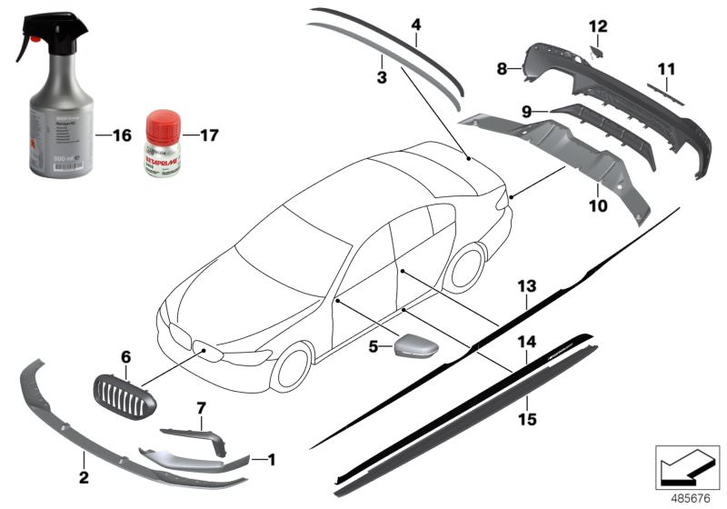 Ersatzteile und Zubehör BMW 5er G30 G31