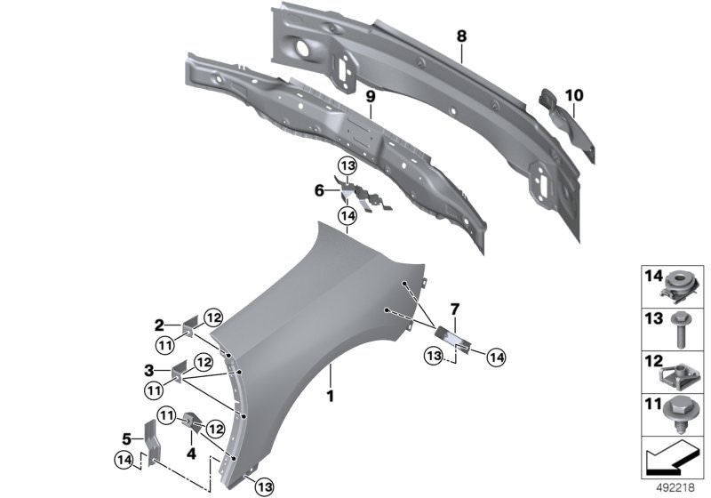 Picture board Side panel/tail trim for the BMW Z Series models  Original BMW spare parts from the electronic parts catalog (ETK) for BMW motor vehicles (car)   Body nut, Bracket B-pillar side panel bottom right, Bracket side panel B-pillar centre, Bracket