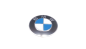 Preview: BMW Plakette geprägt mit Klebefolie D=64,5mm