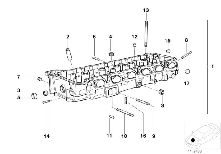 Original BMW Verschlussschraube M18x1.5-ZNNIV (11117545231)