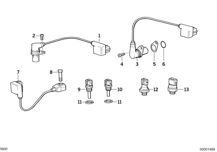 Original BMW Öldruckschalter M12X1,5 (12611730160)