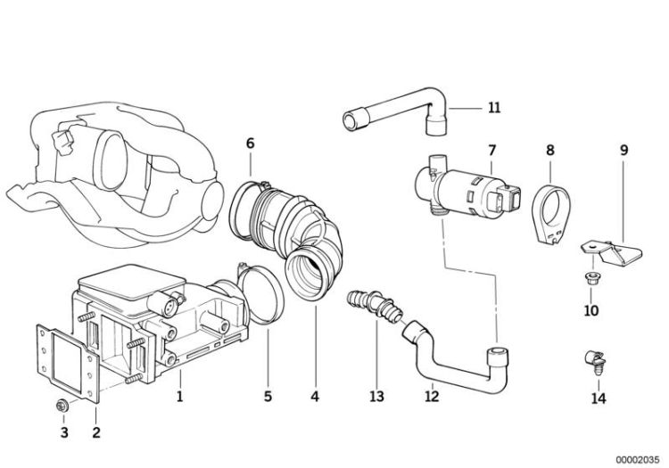 Bracket idle adjuster, Number 09 in the illustration