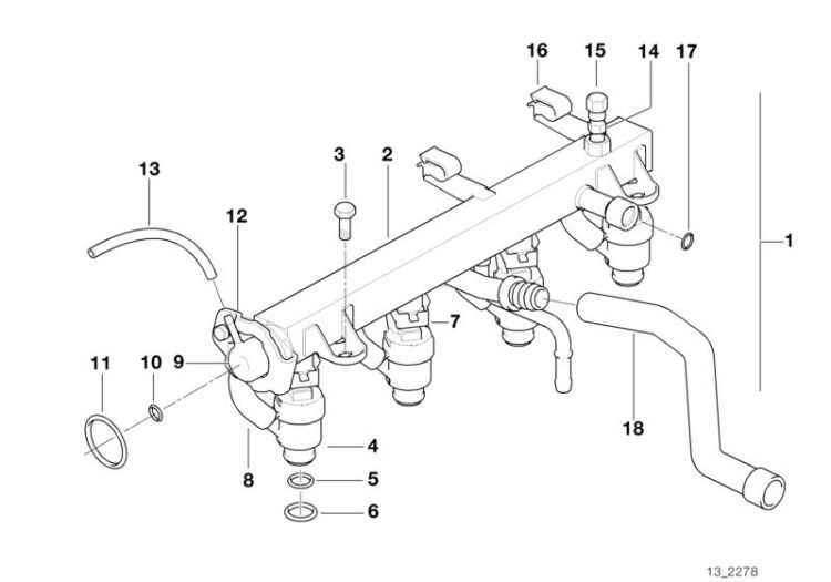 O-Ring, Nummer 11 in der Abbildung