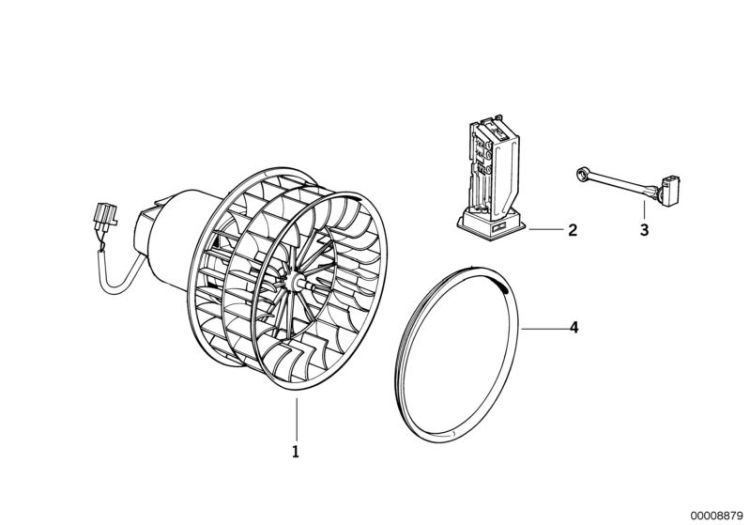 Ventilateur resistance, numéro 02 dans l'illustration