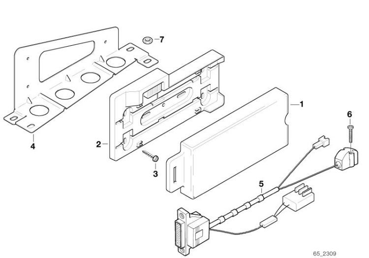 Halter Sende-Empfangsgerät, Nummer 04 in der Abbildung