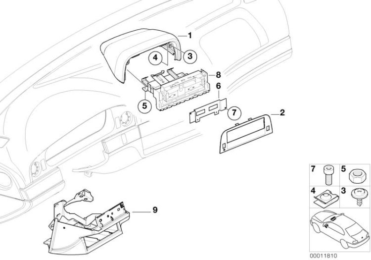 Original BMW Sechskantmutter M5 (07129906048)