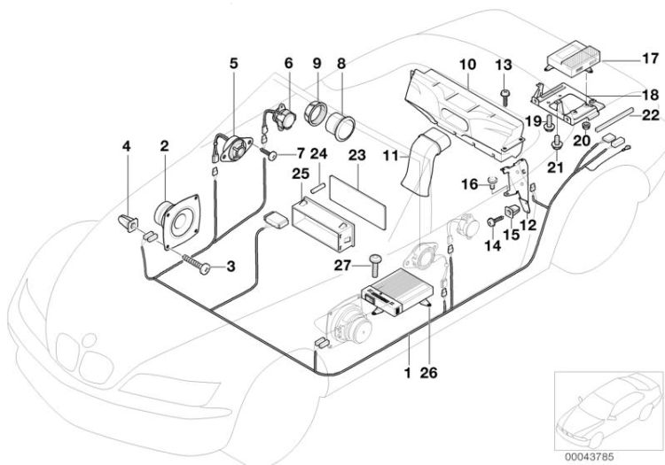 Verstärker Hifi System Harman Kardon, Nummer 17 in der Abbildung