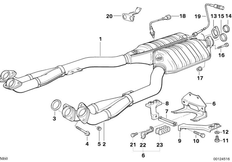 Exhaust support, Number 09 in the illustration