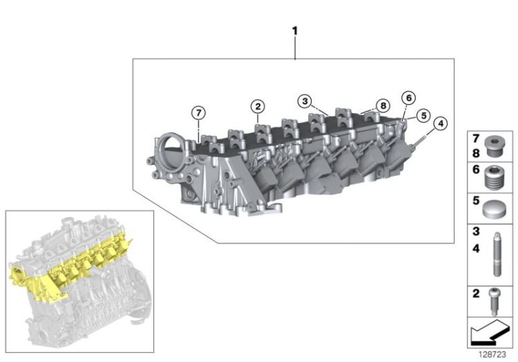 Vis bouchon d`origine BMW M14x1,5 (11127568040)