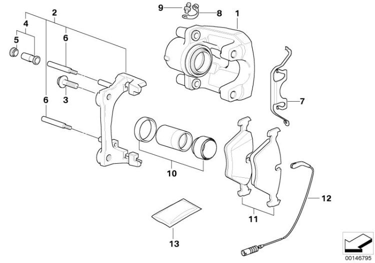 Dichtungssatz Bremssattel 