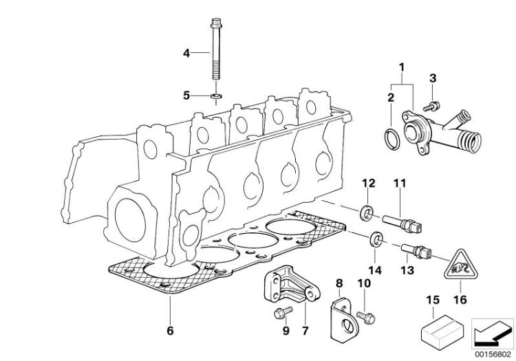 Original BMW Sechskantschraube mit Scheibe M8x35-U1 (07119905533)