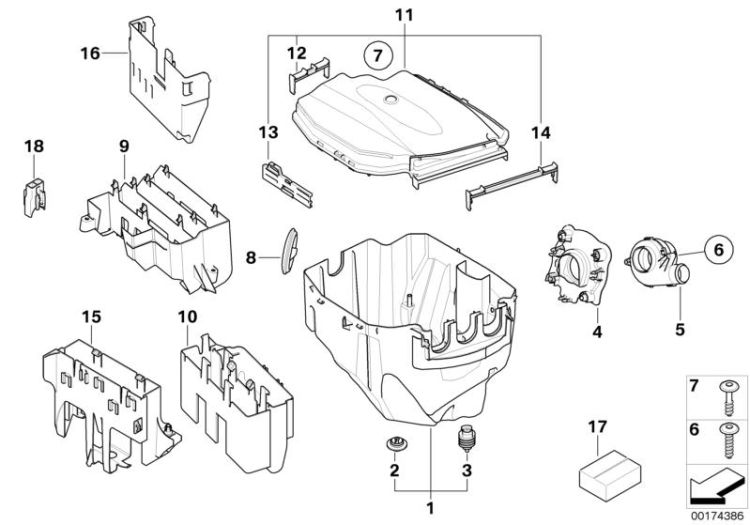 Couvercle electronic-box, numéro 11 dans l'illustration