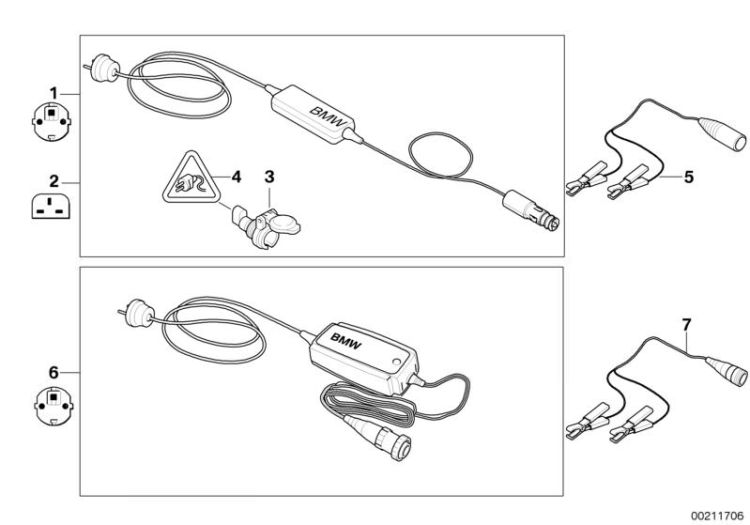 NEW BMW GENUINE Jumper Cables With Safety Circuit 83 31 0 153 163