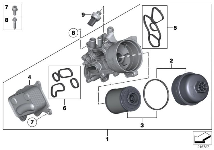 Öldrucksensor, Nummer 09 in der Abbildung