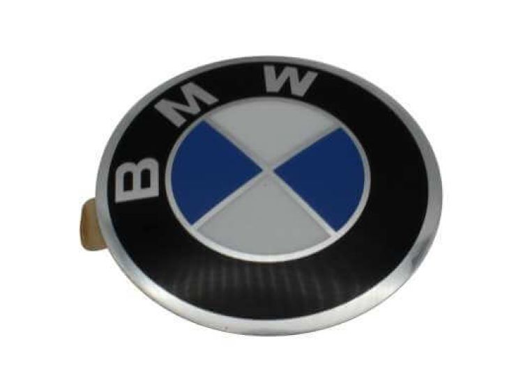 BMW Plakette geprägt mit Klebefolie, Nummer 06 in der Abbildung