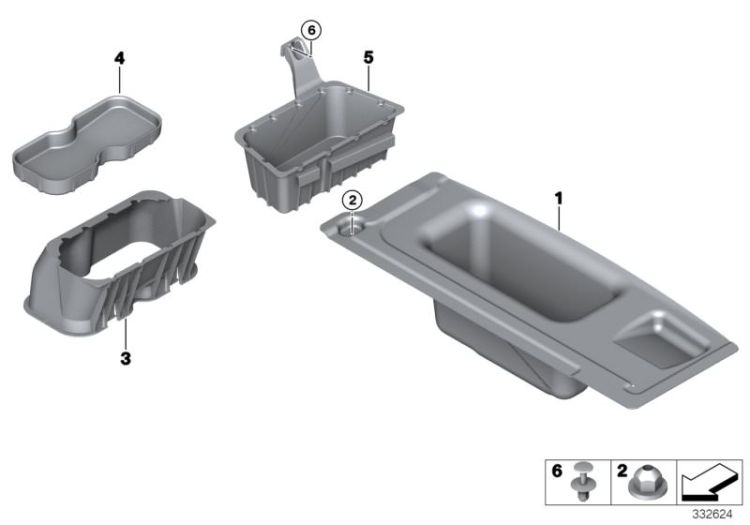 Luggage comp.indentation trim panel, Number 01 in the illustration