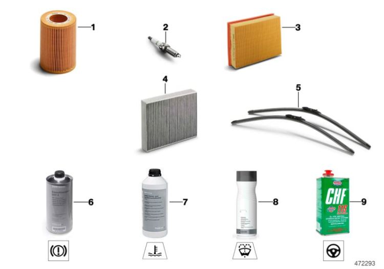 Set Microfilter/activated Carbon container Number 04 in the illustration