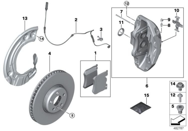 Kit di riparazione, pastiglie dei freni senza amianto, n. 01 nell'immagine