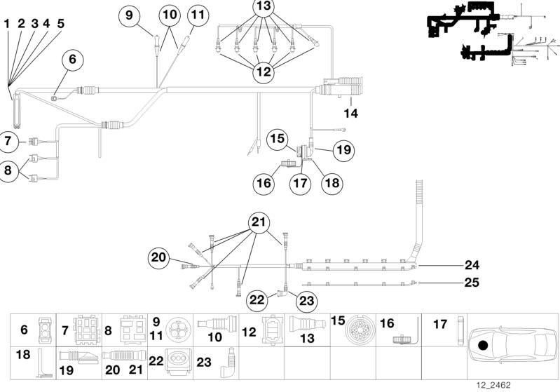 Couvercle fiche de diagnostic d`origine BMW (12521724690)