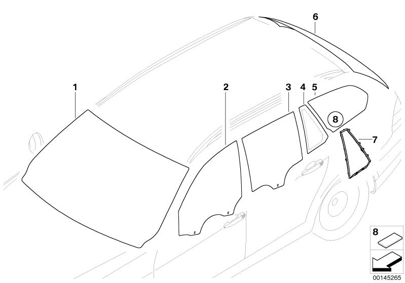 Original BMW Abdeckung Frontscheibe oben (51317354216)