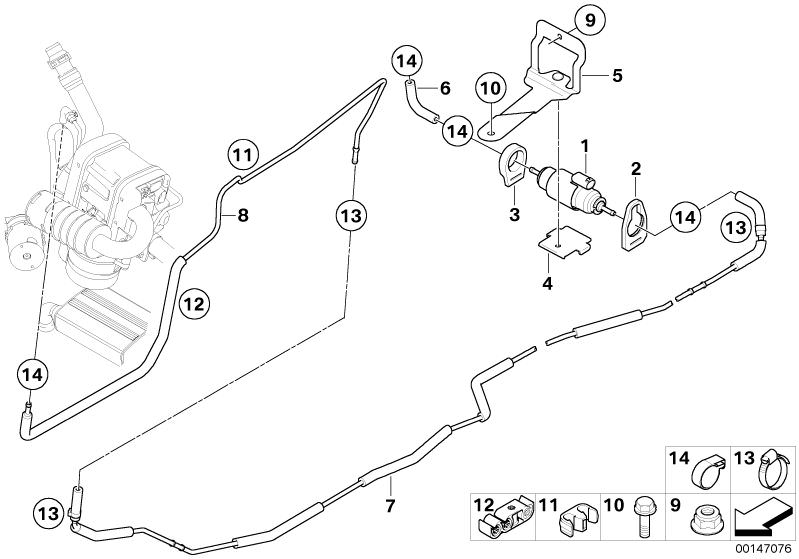 Original BMW Kraftstoffleitung Standheizung (64129131568)