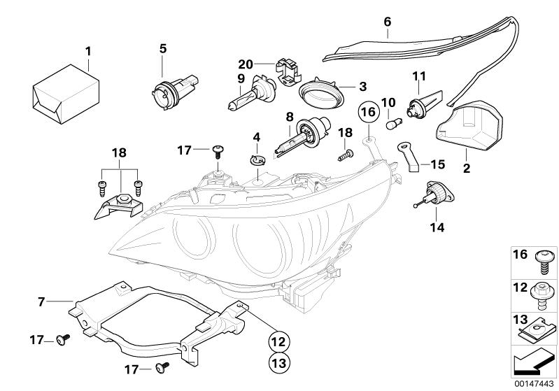 Bulb socket with bulb f parking light