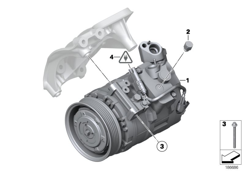 Klimakompressor d`origine BMW (64529122619)