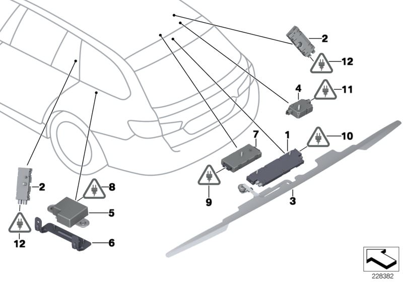 Amplificateur d`antenne Diversity d`origine BMW DAB (65209231175)