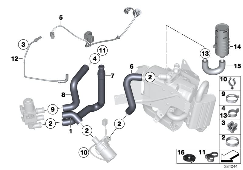 Original BMW Kraftstoffleitung Standheizung (64129184373)