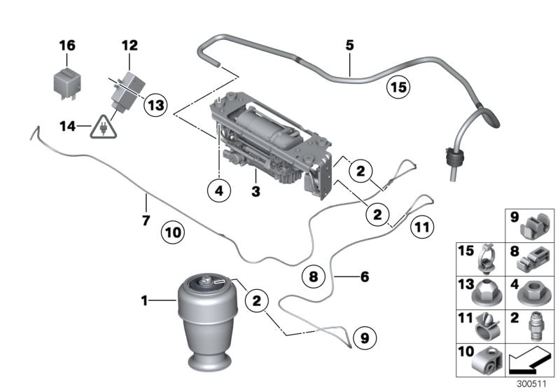 Luftfederung BMW 5 Touring (E39) online Katalog: kaufen in