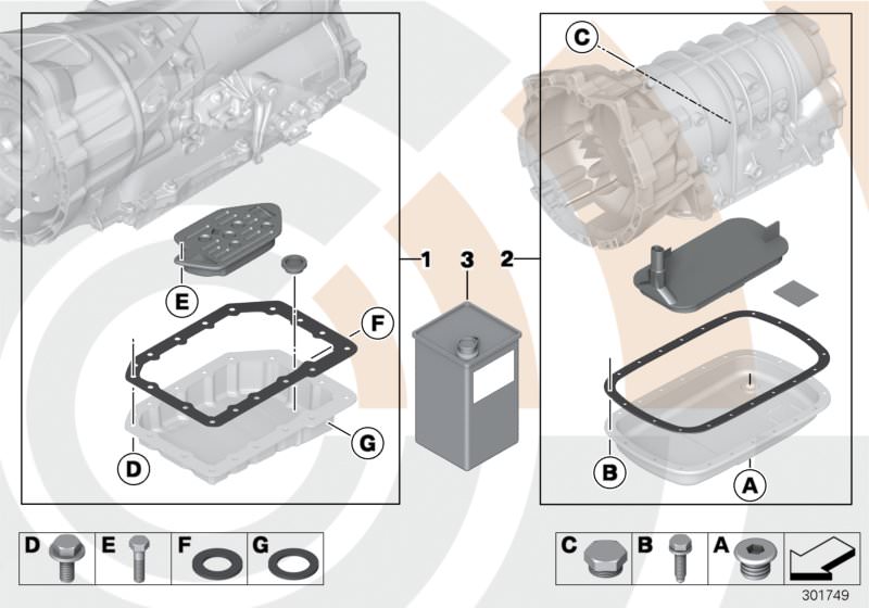 Original BMW Ölfilterkit Automatikgetriebe 5er E12 VALUE LINE