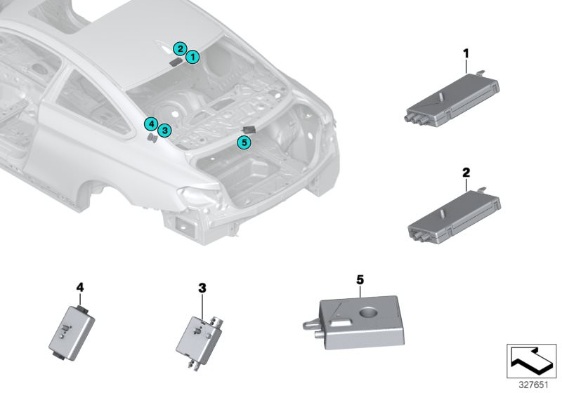 Amplificateur d`antenne Diversity d`origine BMW DAB (65209231175)