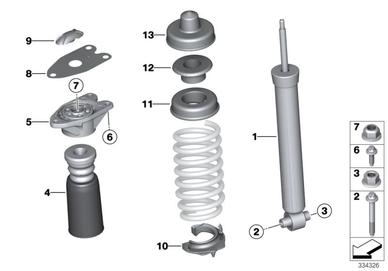 Stossdämpfer hinten - K30 Parts