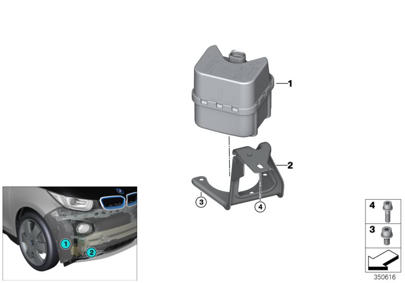 Original BMW Halter Soundgenerator i3 I01