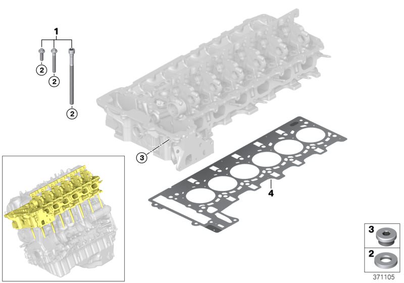 Original BMW Zylinderkopfdichtung asbestfrei 4er F33 1,50MM (+0,30)